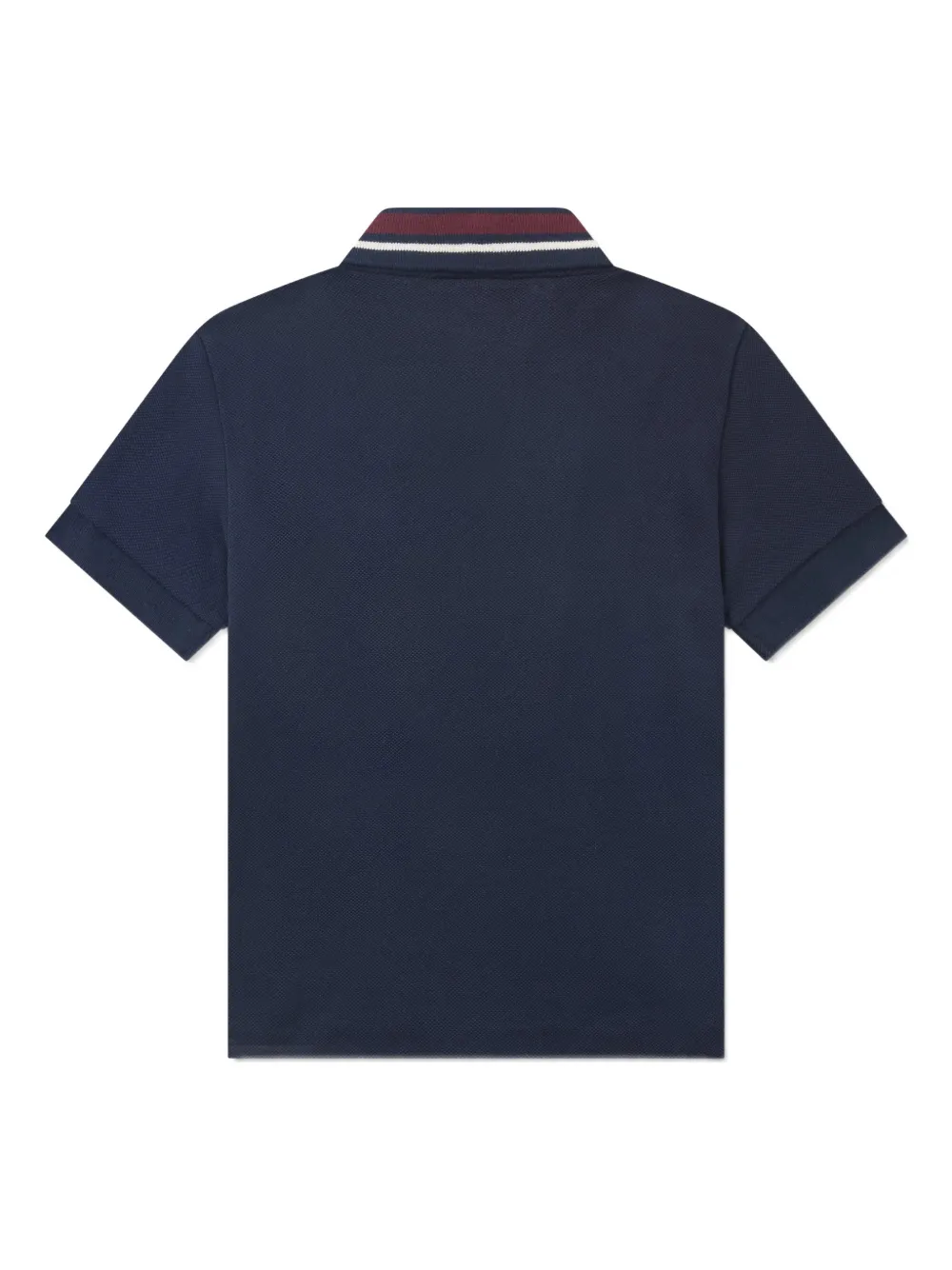 Lacoste Kids Poloshirt met gestreepte kraag Blauw