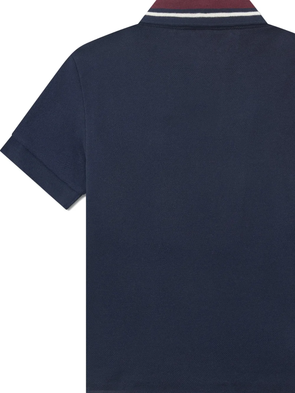 Lacoste Kids Poloshirt met gestreepte kraag Blauw