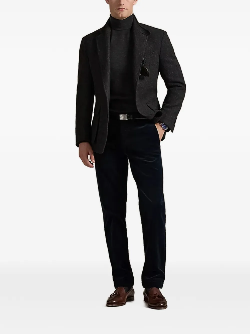 Polo Ralph Lauren corduroy-effect trousers - Blauw