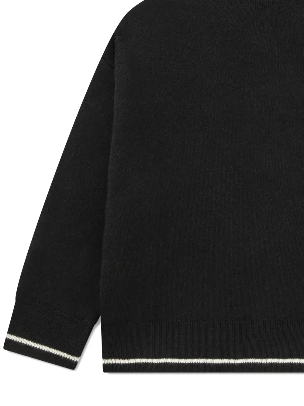 Lacoste Kids Gestreepte polotop Zwart