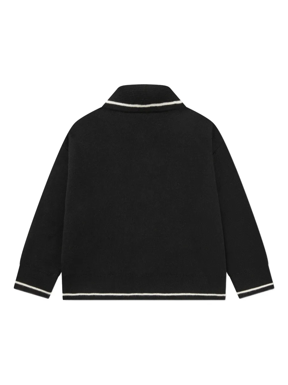 Lacoste Kids Gestreepte polotop Zwart