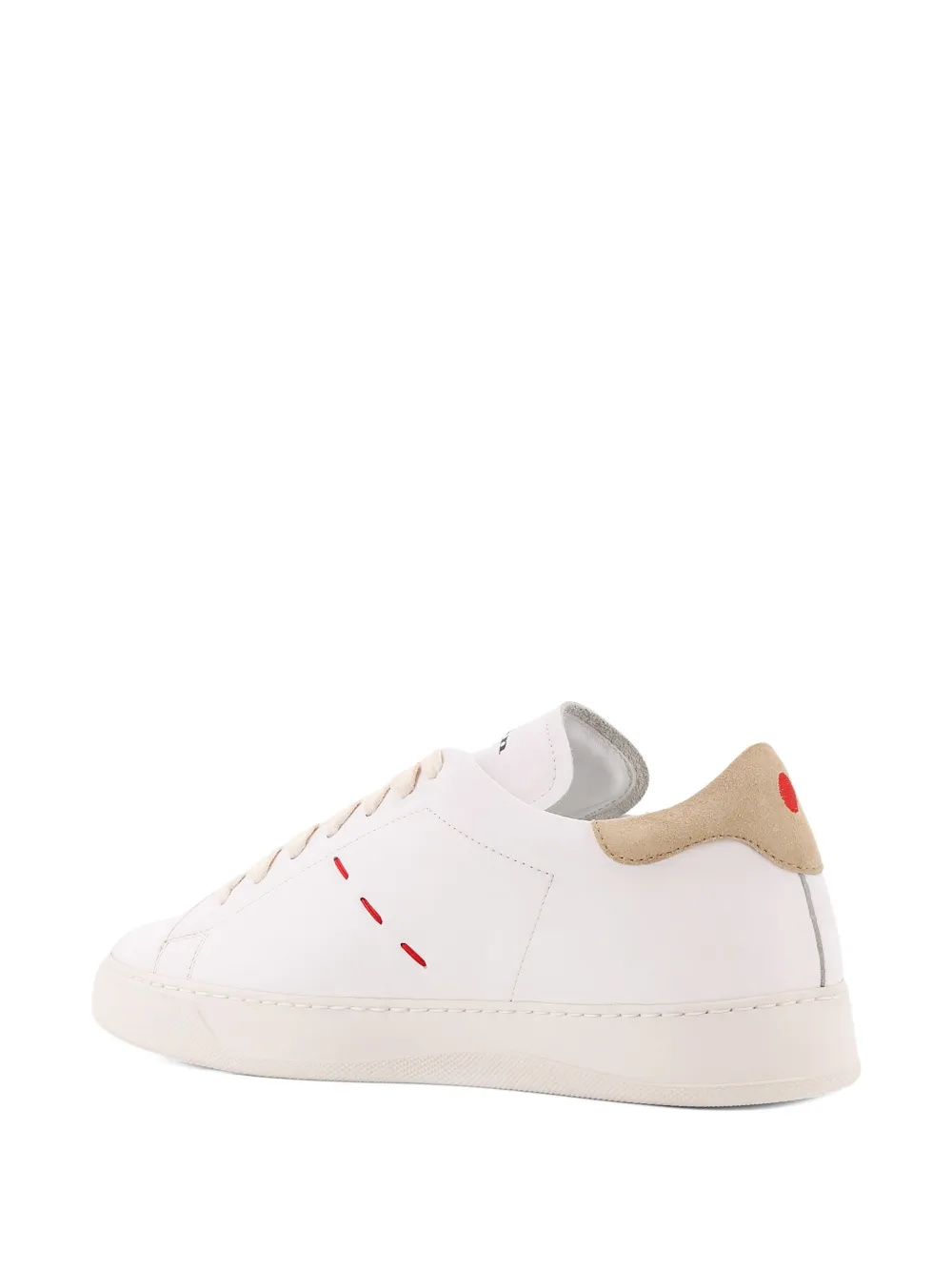 Kiton Sneakers met stiksel Wit