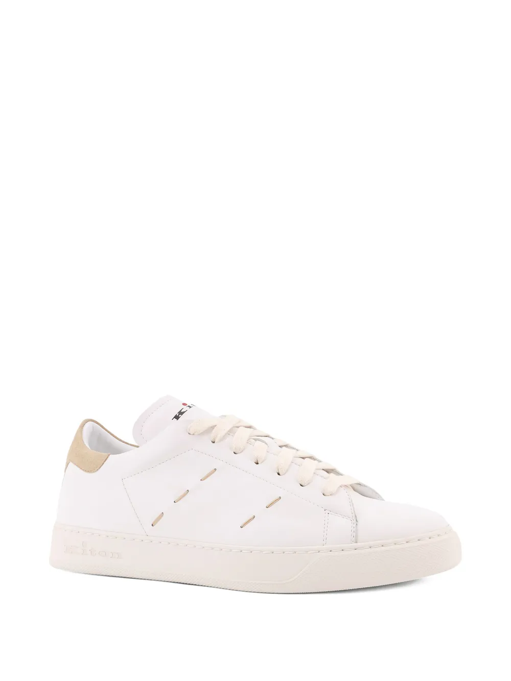 Kiton Sneakers met stiksel Wit