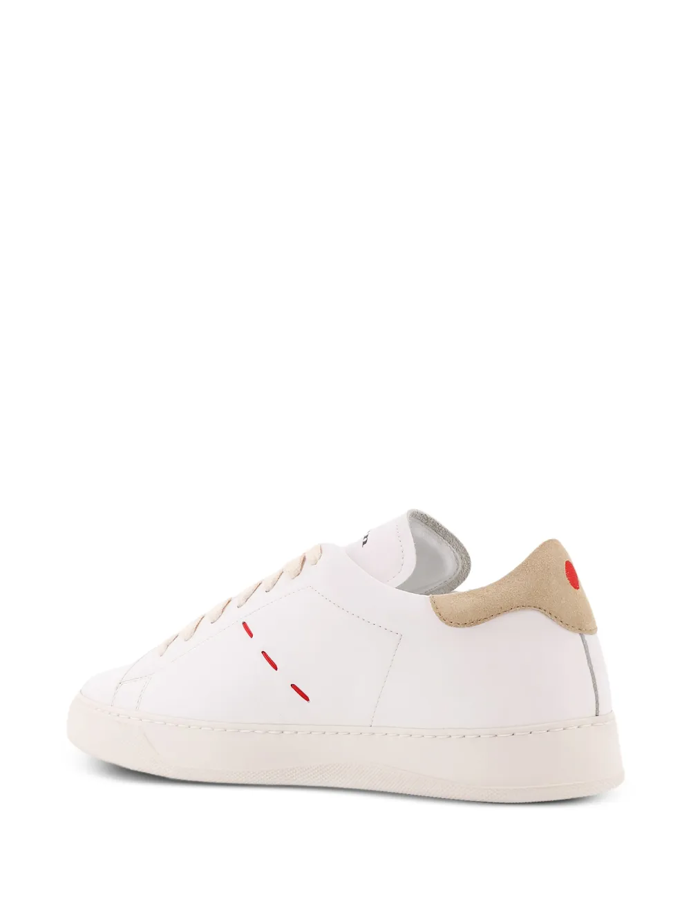 Kiton Sneakers met stiksel Wit
