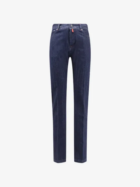 Kiton belt-loop buttoned jeans
