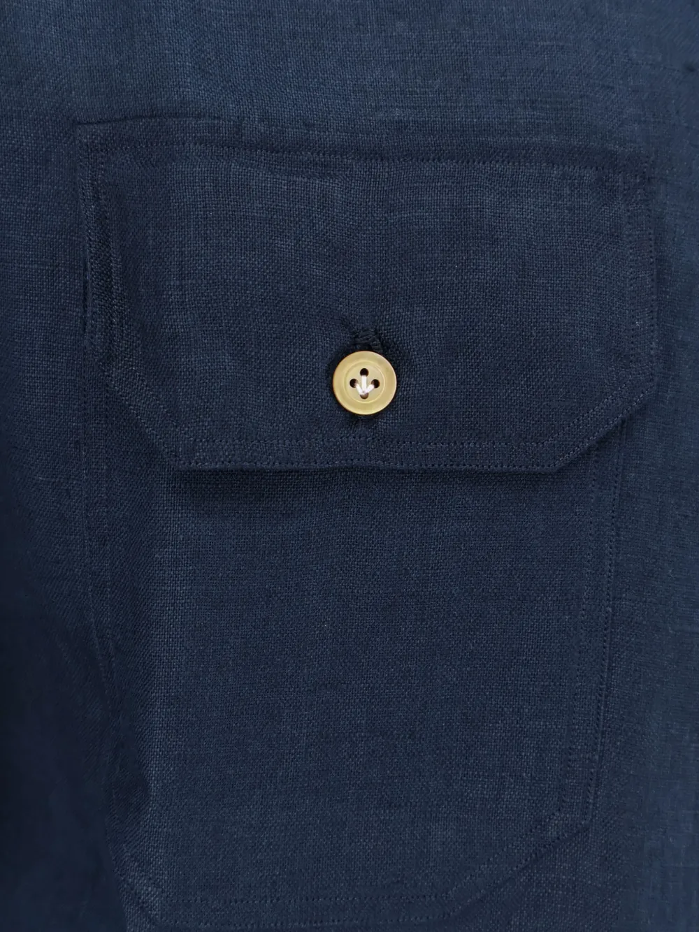  Kiton Pocket Shirt - Blue 