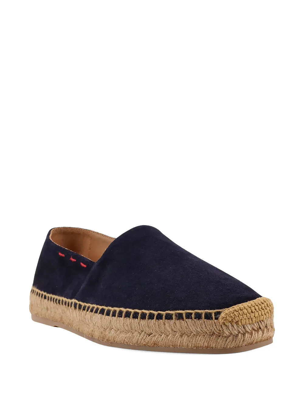 Kiton stitch-detail espadrilles - Blauw