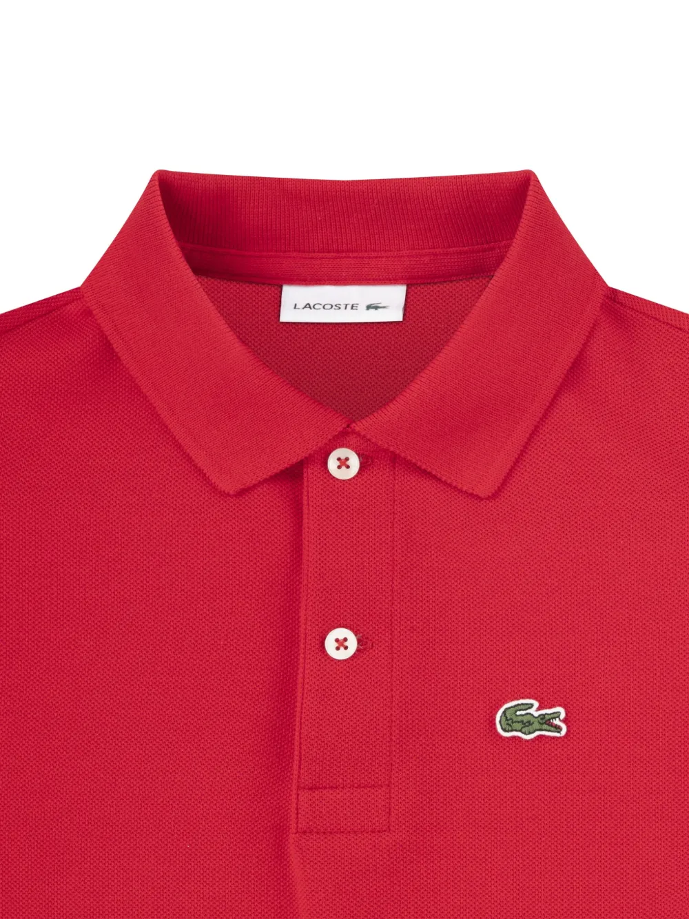 Lacoste Kids Poloshirt met logopatch Rood