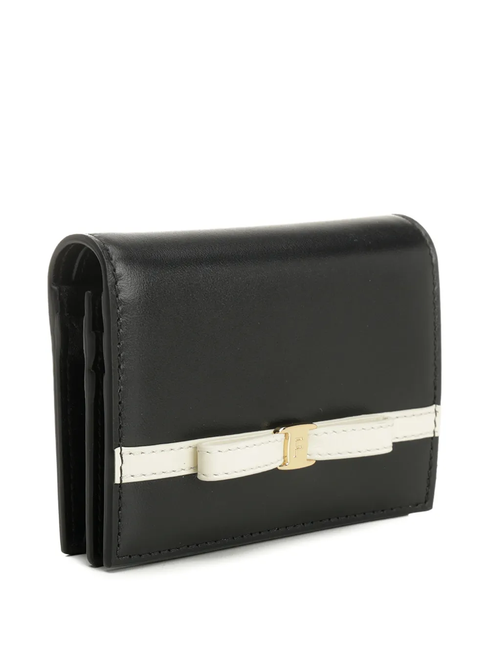 Ferragamo Portemonnee met lintdetail Zwart