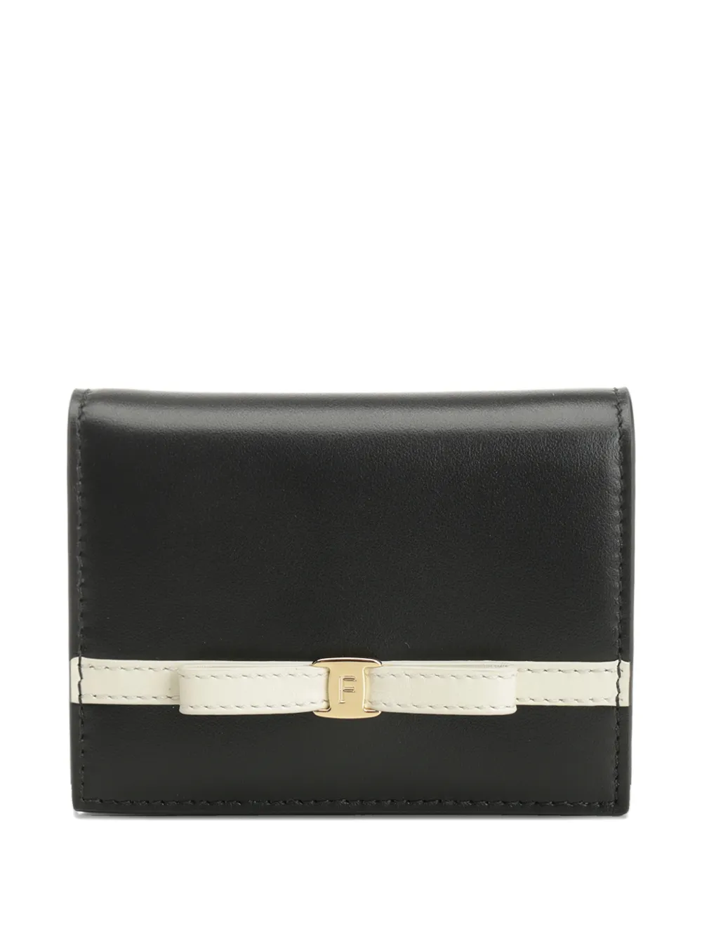 Ferragamo Portafoglio con nastro - Nero