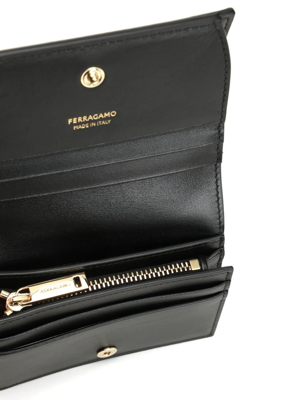 Ferragamo Portemonnee met lintdetail Zwart