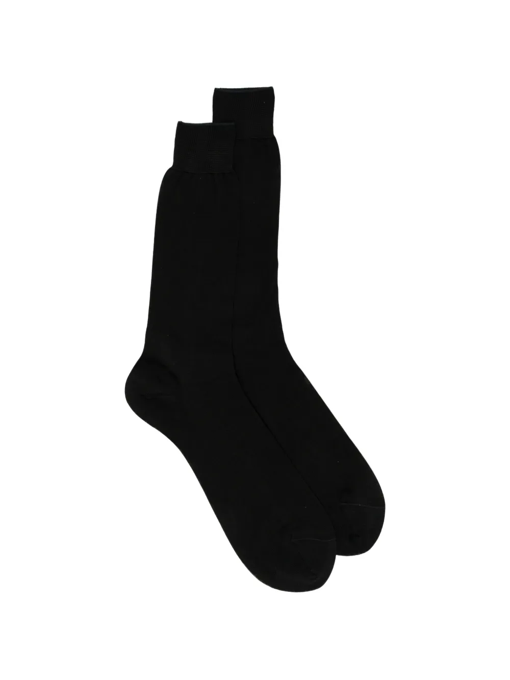 Zegna Logo-print Socks In Black