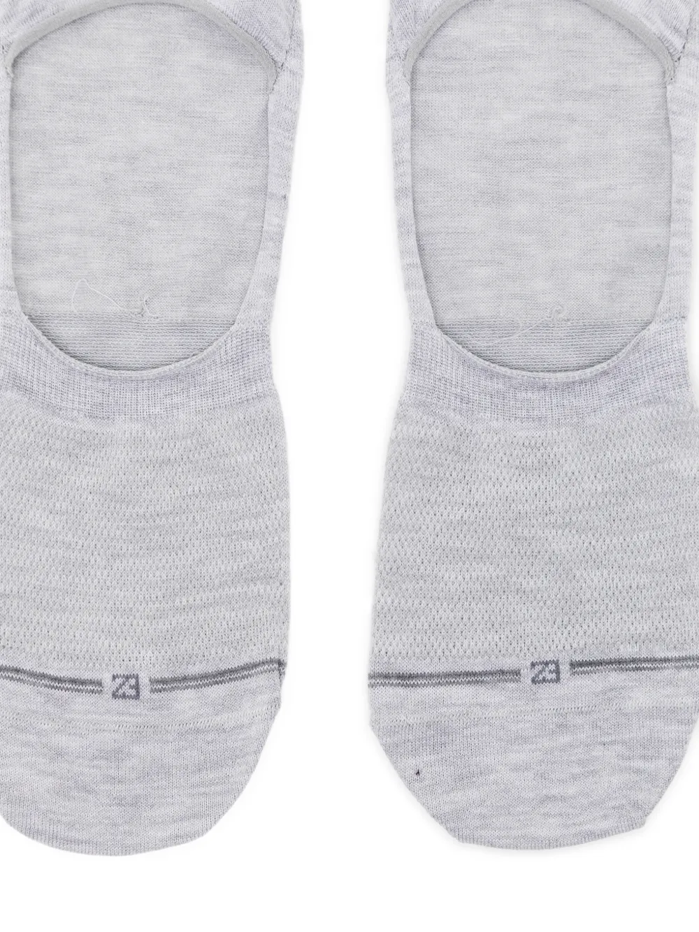  Zegna Logo-embroidered Socks - Grey 