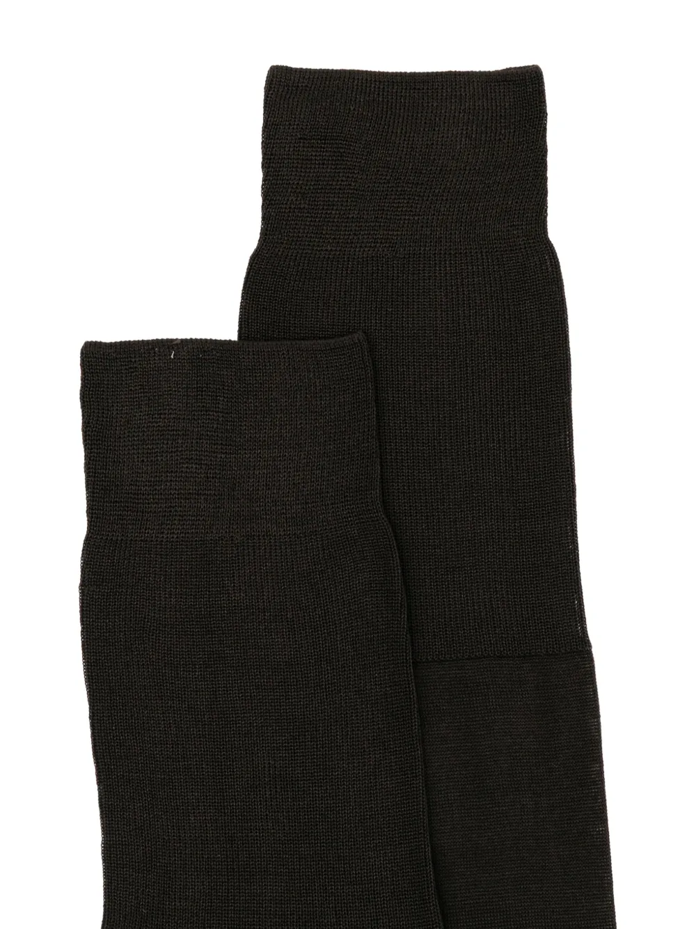  Zegna Logo-print Socks - Brown 