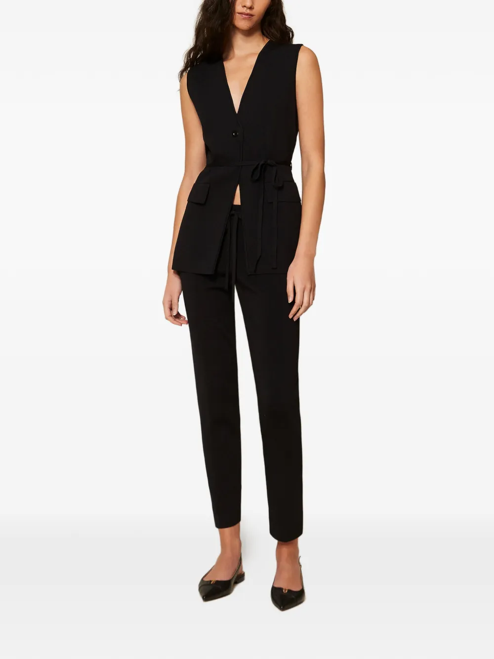 TWINSET Gebreide broek Zwart