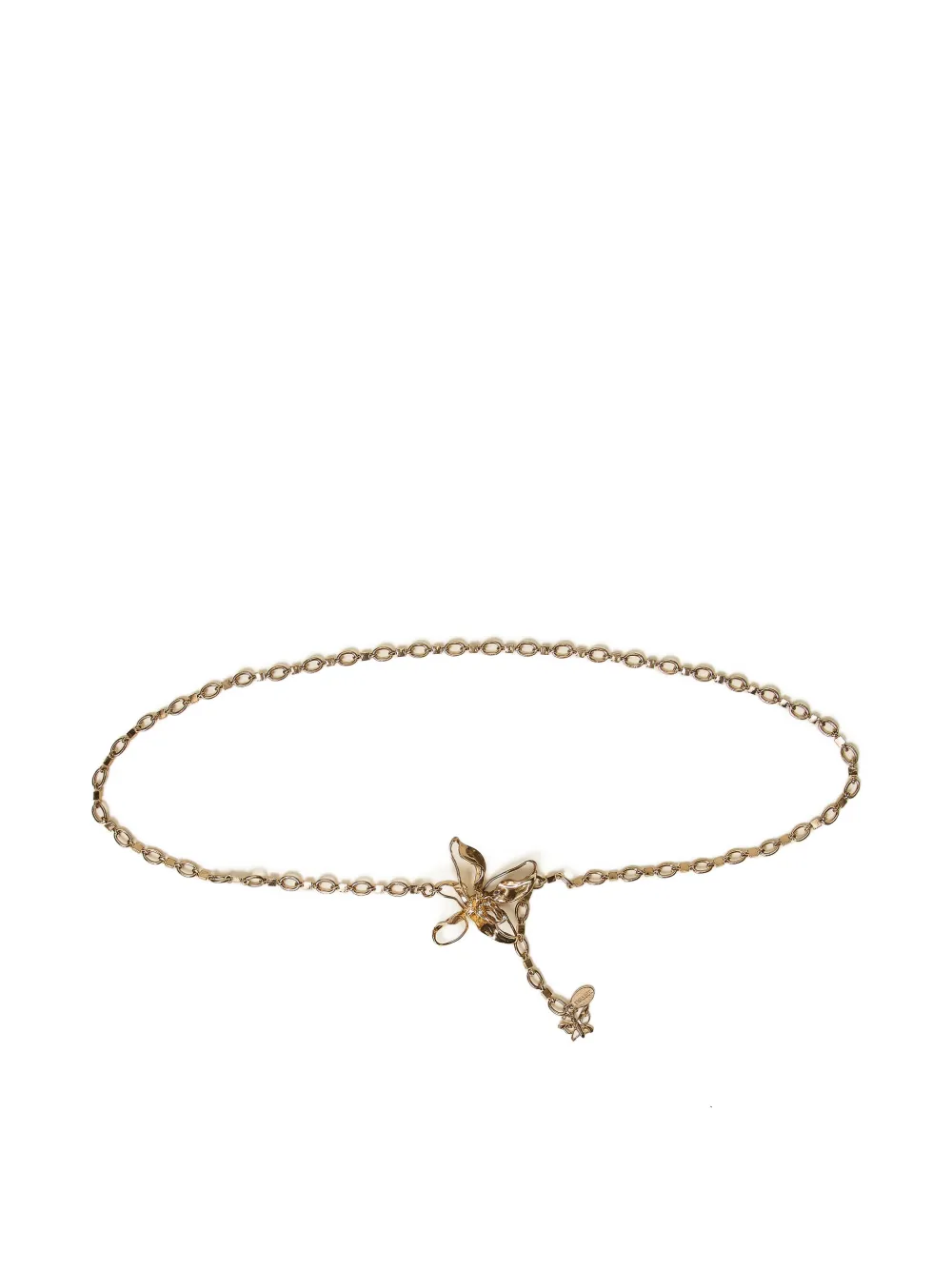 TWINSET flower chain belt - Gold