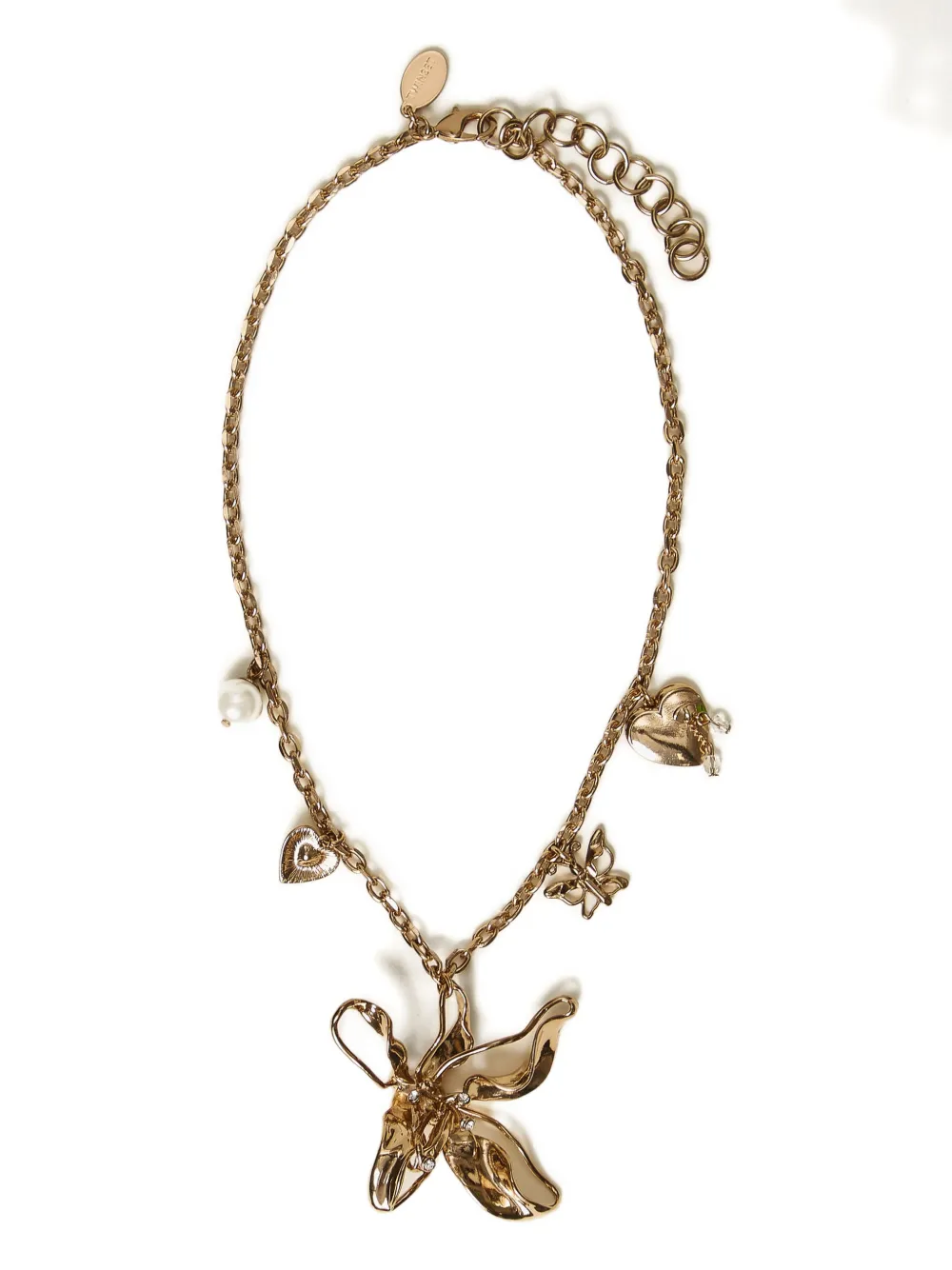 TWINSET flower charm necklace - Oro
