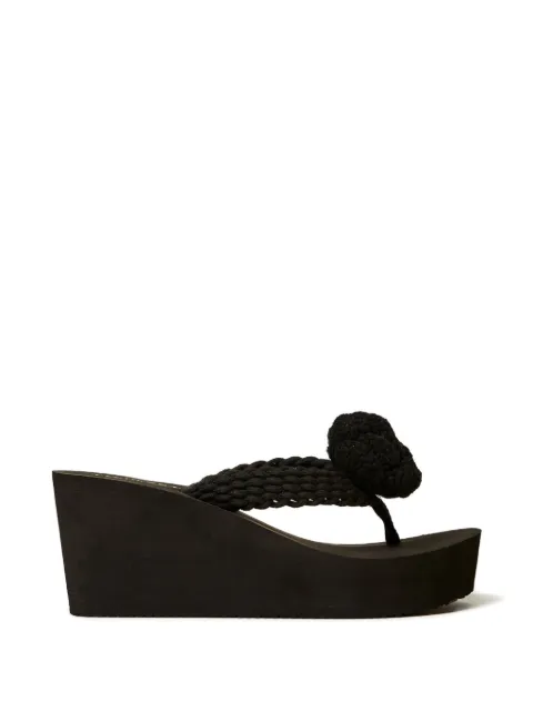 TWINSET 플라워 디테일 샌들