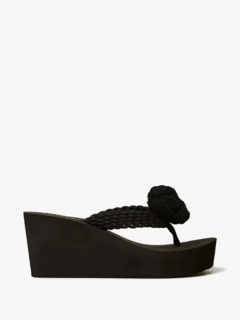 TWINSET wedge sandals with flowers