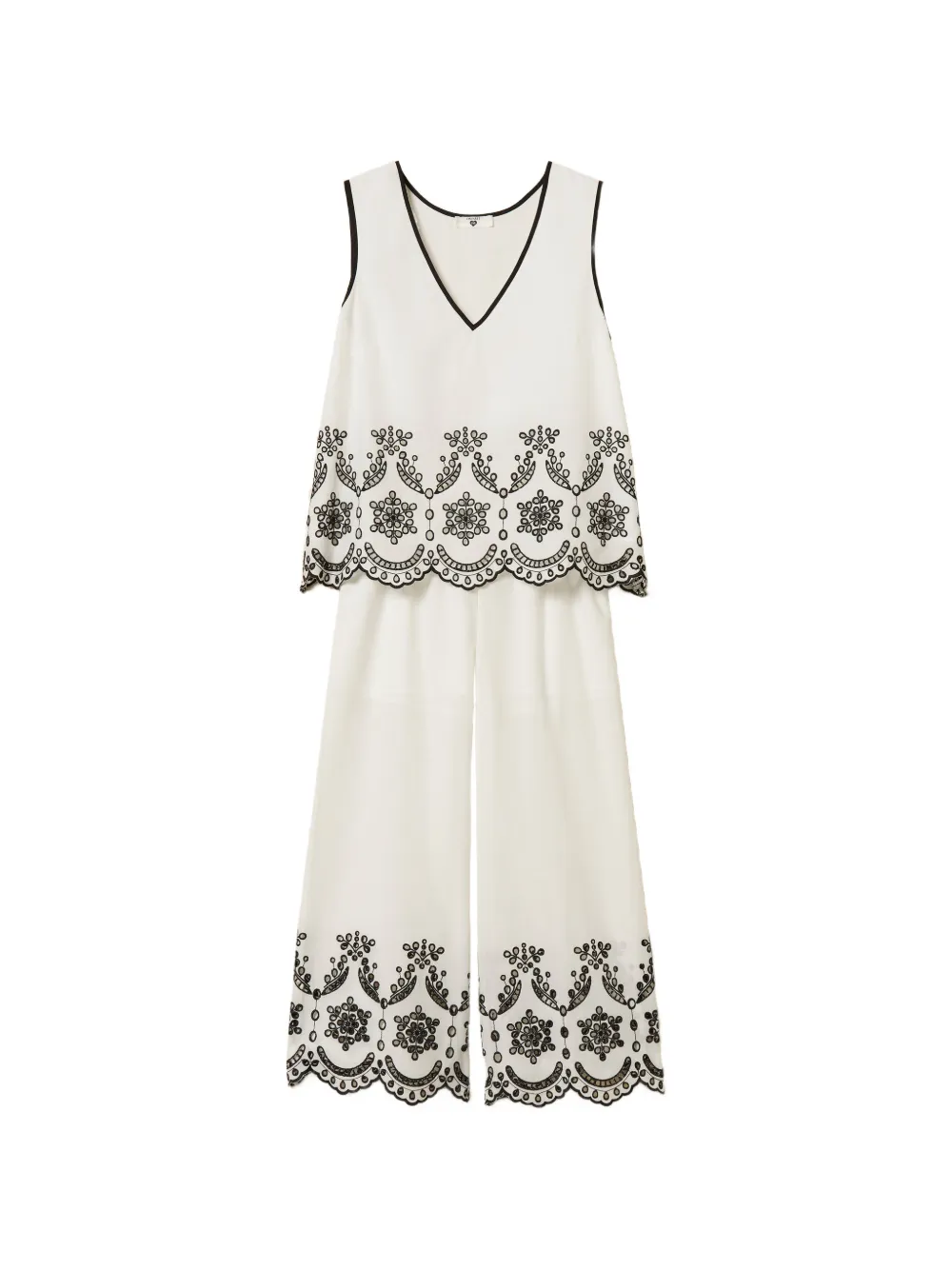 TWINSET embroidery pyjama set (set of two) - Bianco