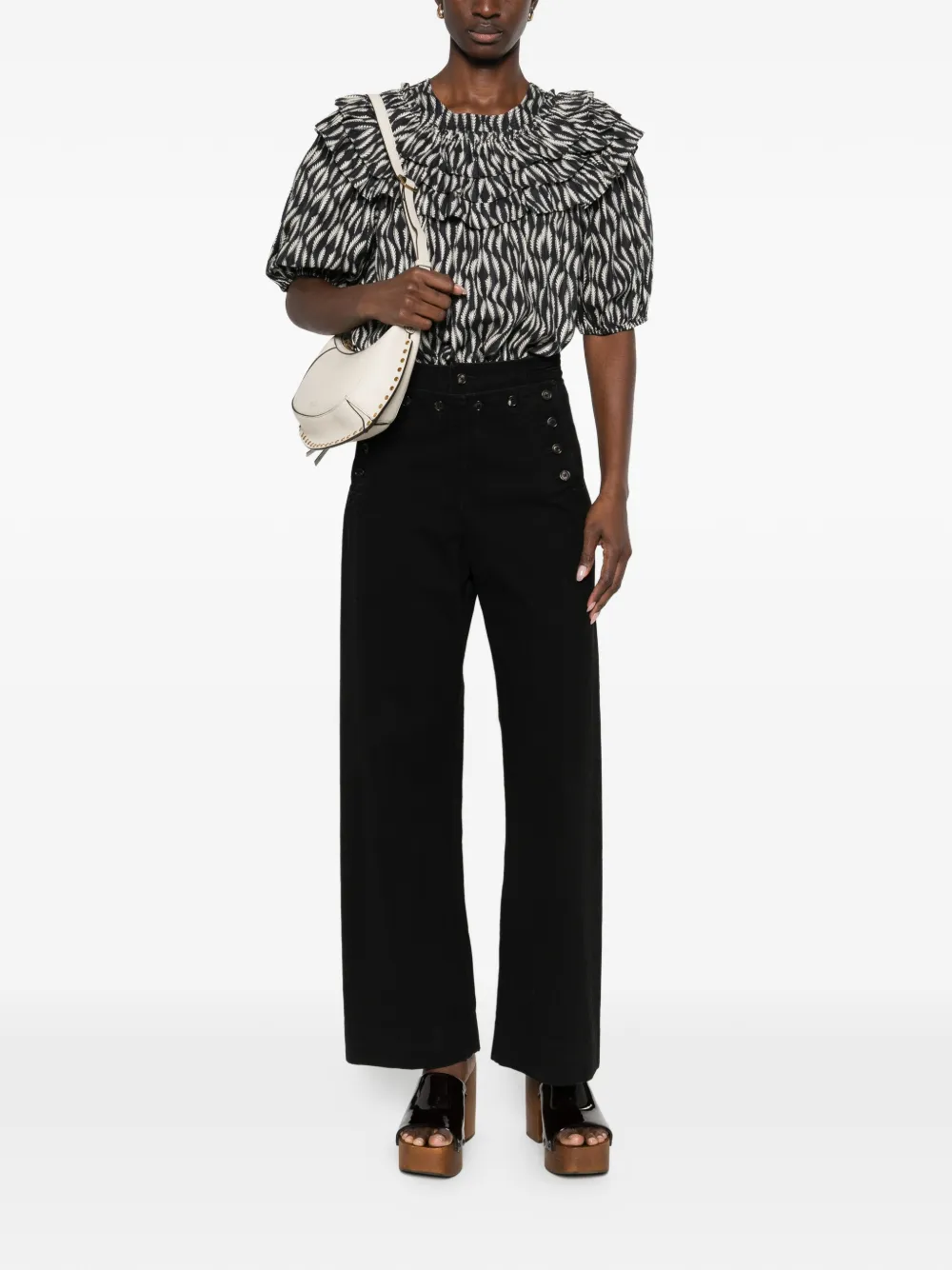 Ulla Johnson Mira top - Zwart