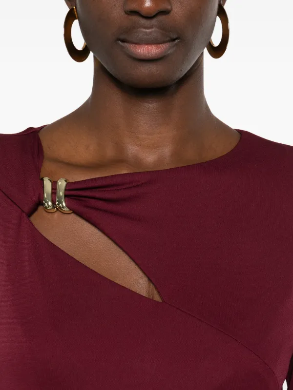 lauren ralph lauren red dress Off the Shoulder Gown by Low Back LAUREN RALPH LAUREN Evening dress