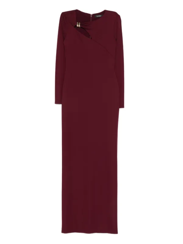 ralph lauren long sleeve maxi dress Polo Ralph Lauren Striped Maxi Dress | Red