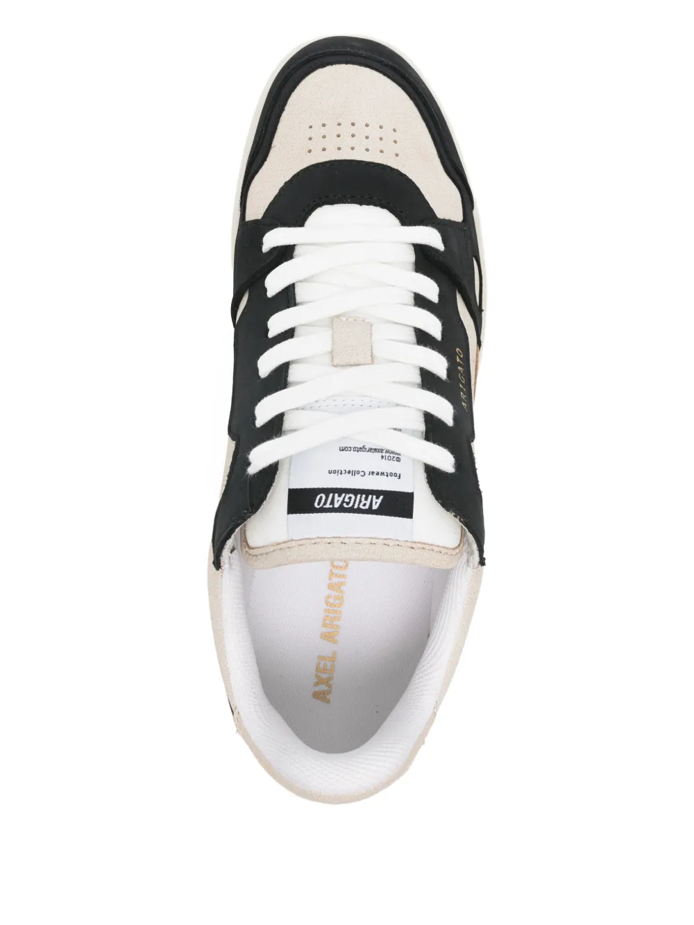 Axel Arigato Dice Lo sneakers met geperforeerd vlak Beige
