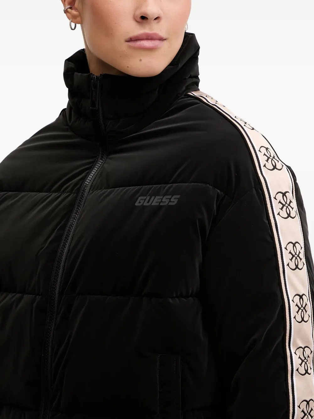 GUESS USA Gewatteerd jack Zwart