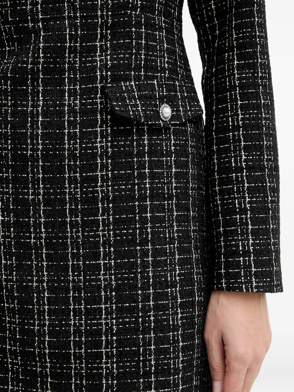 GUESS USA Mini-jurk met vierkante hals Zwart