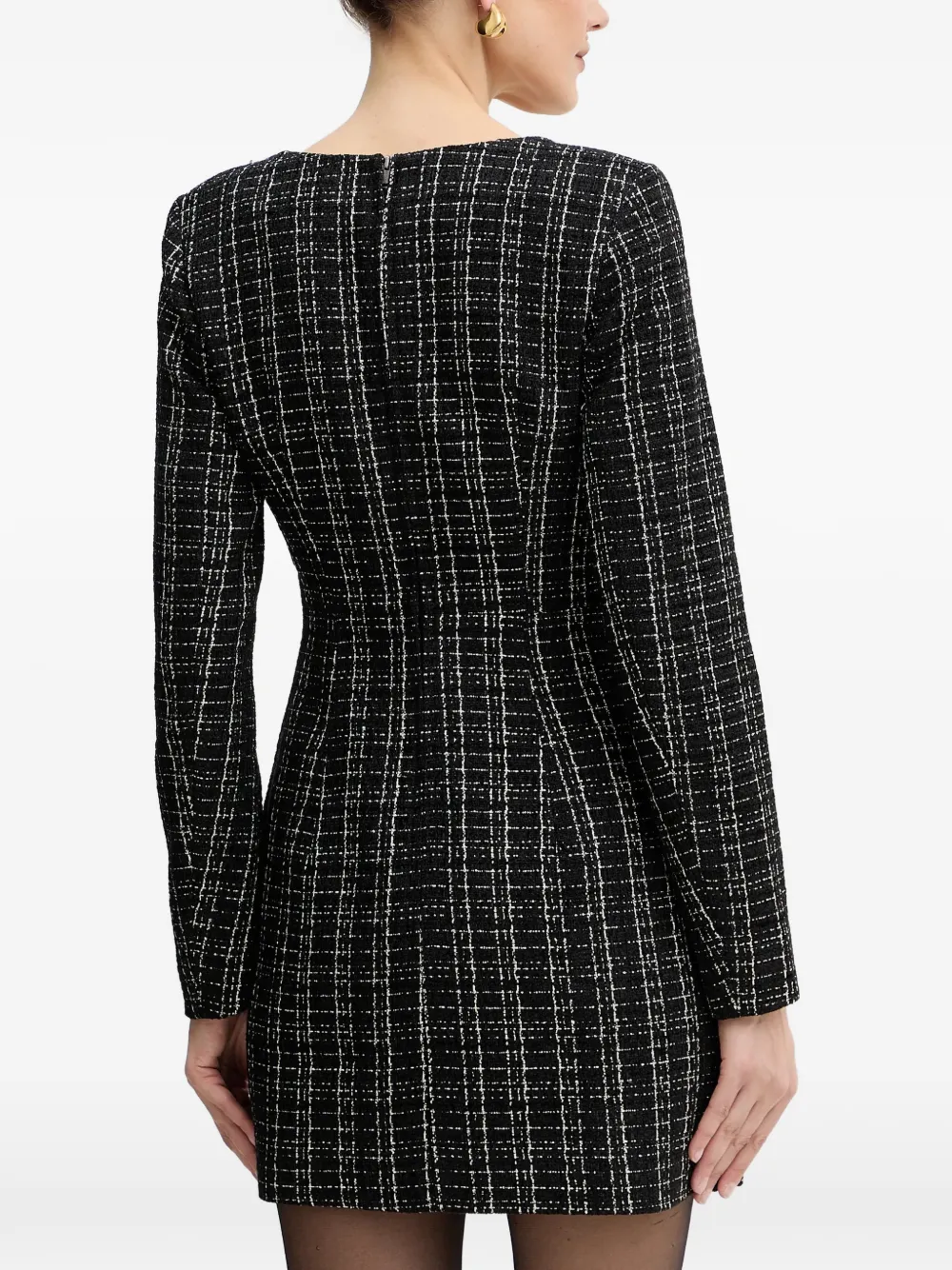 GUESS USA Mini-jurk met vierkante hals Zwart