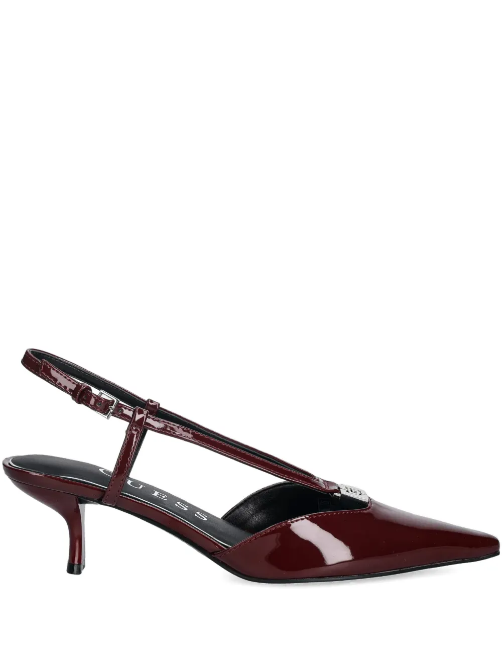 GUESS USA pointed-toe strap heeled pumps Rood