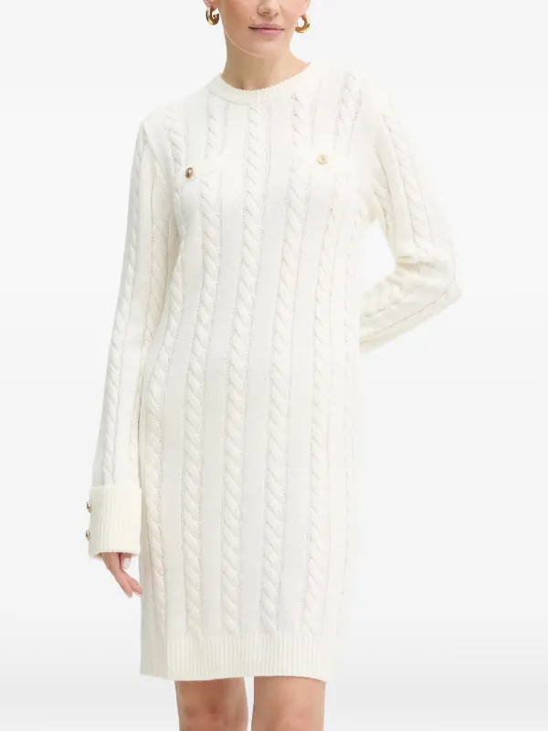 guess white knit dress MARCIANO by GUESS Miley Diamond Sweater Dress