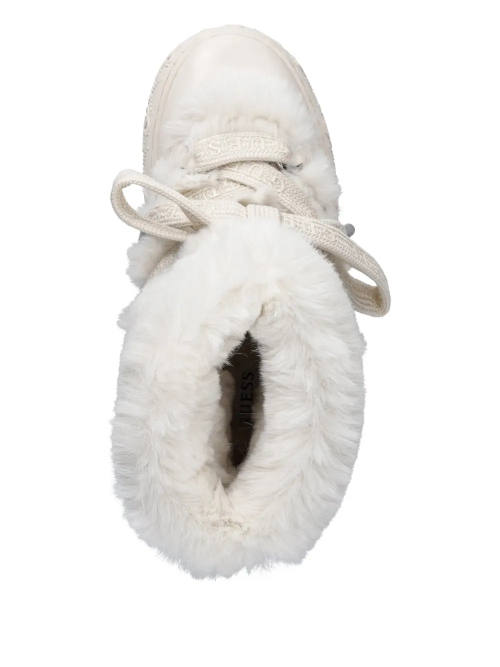 GUESS USA Unessa laarzen met imitatiebont Beige