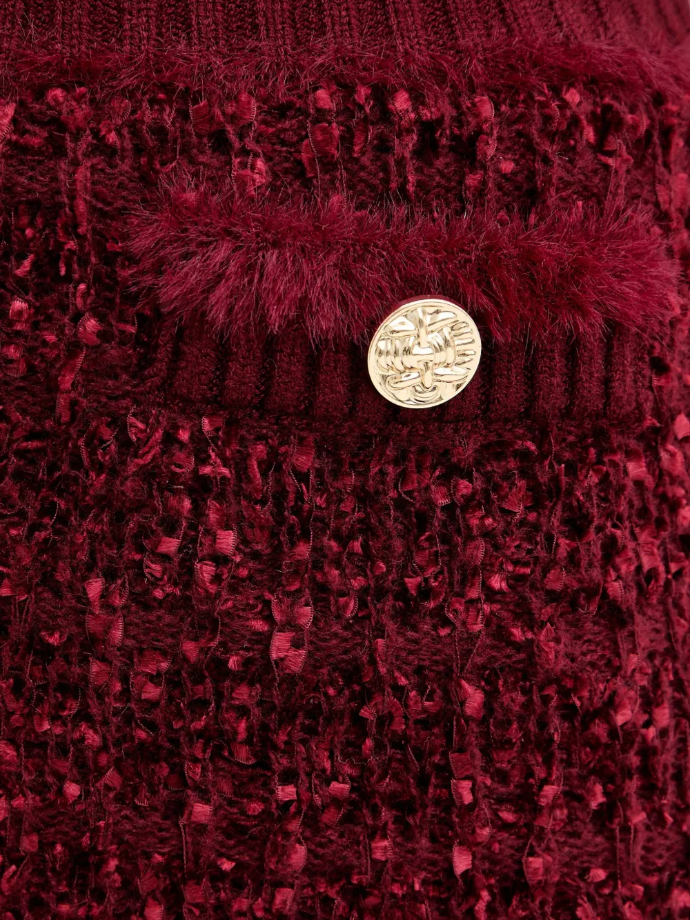 GUESS USA Mini-rok met textuur Rood