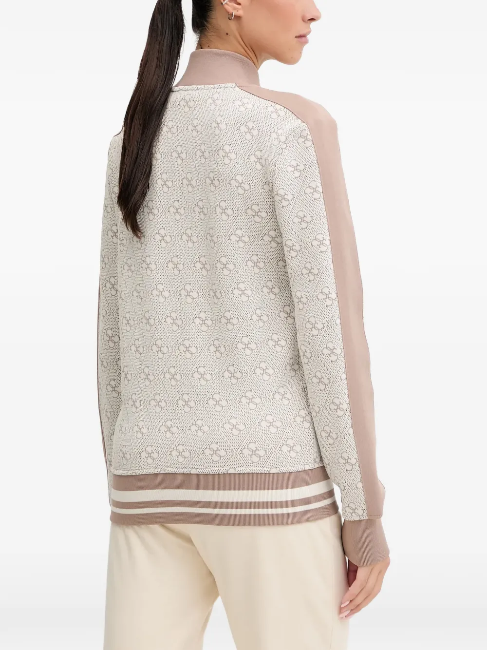  Guess Usa 4g Zip-up Sweater - Neutrals 