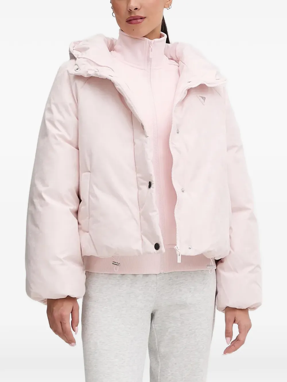 GUESS USA hooded padded jacket - Rosa