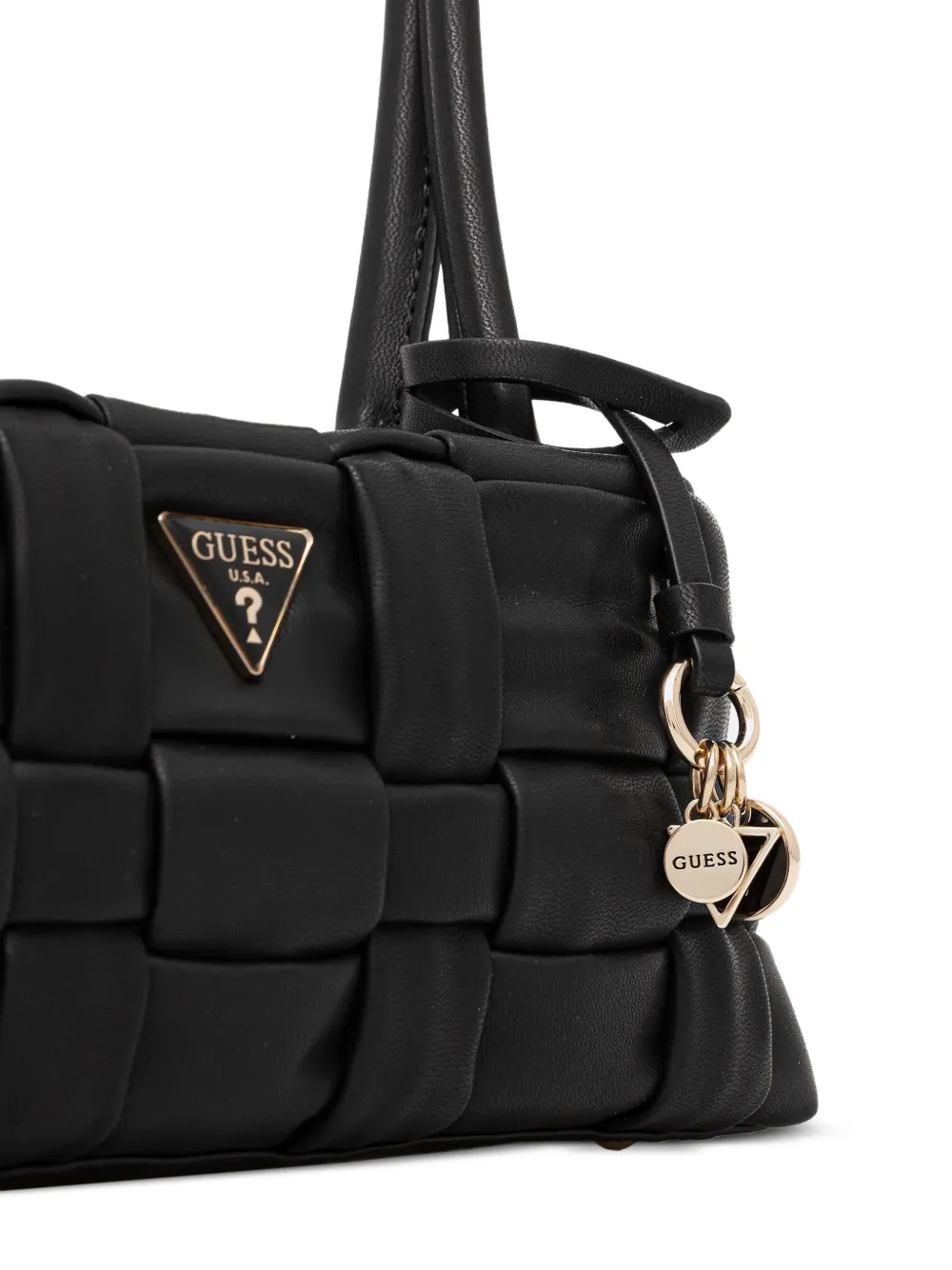 Marion Woven Charm Tote Bag