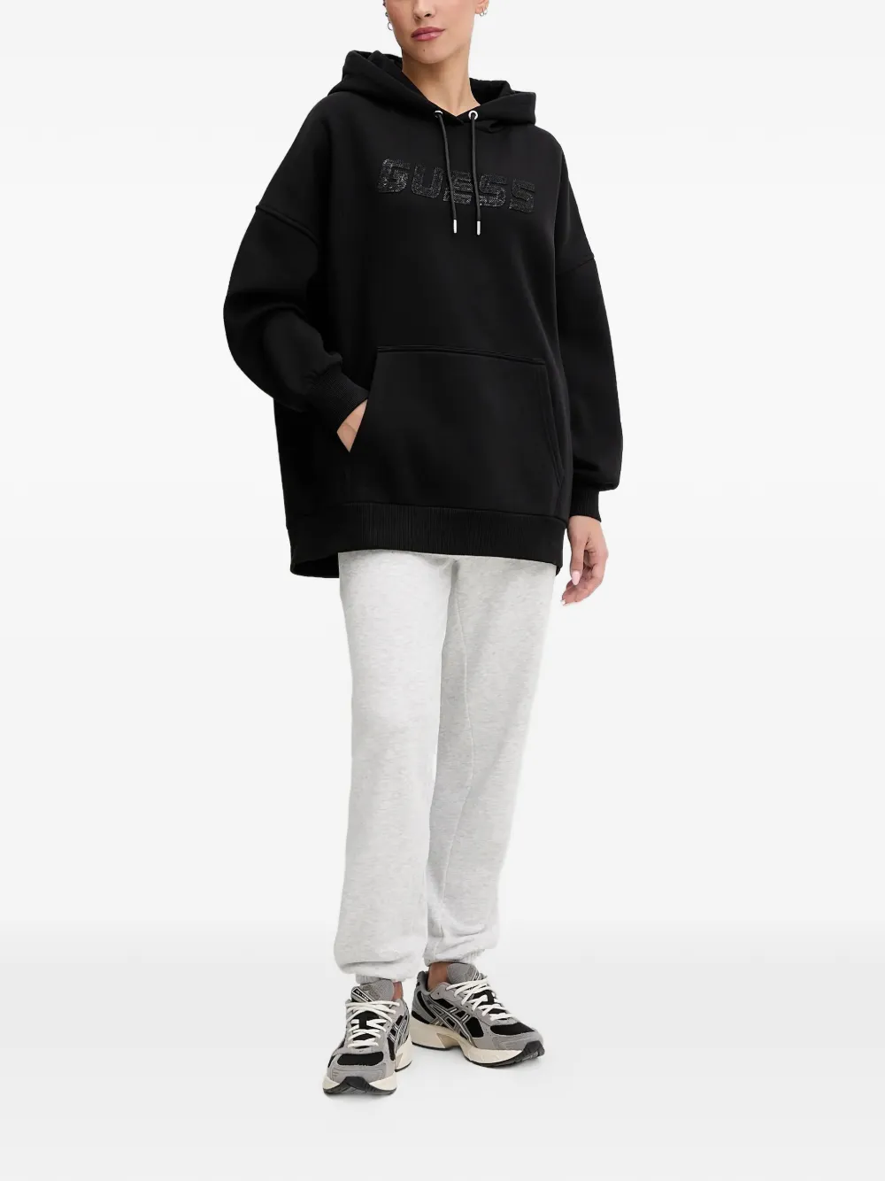 GUESS USA black hoodie - Zwart