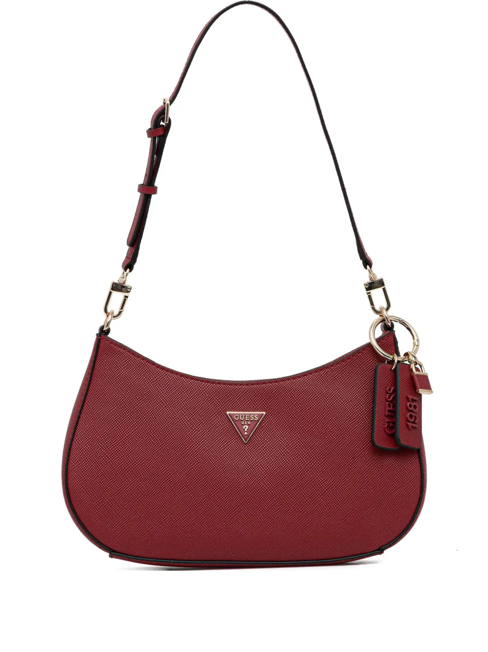 GUESS USA Noelle logo-charm shoulder bag - Red