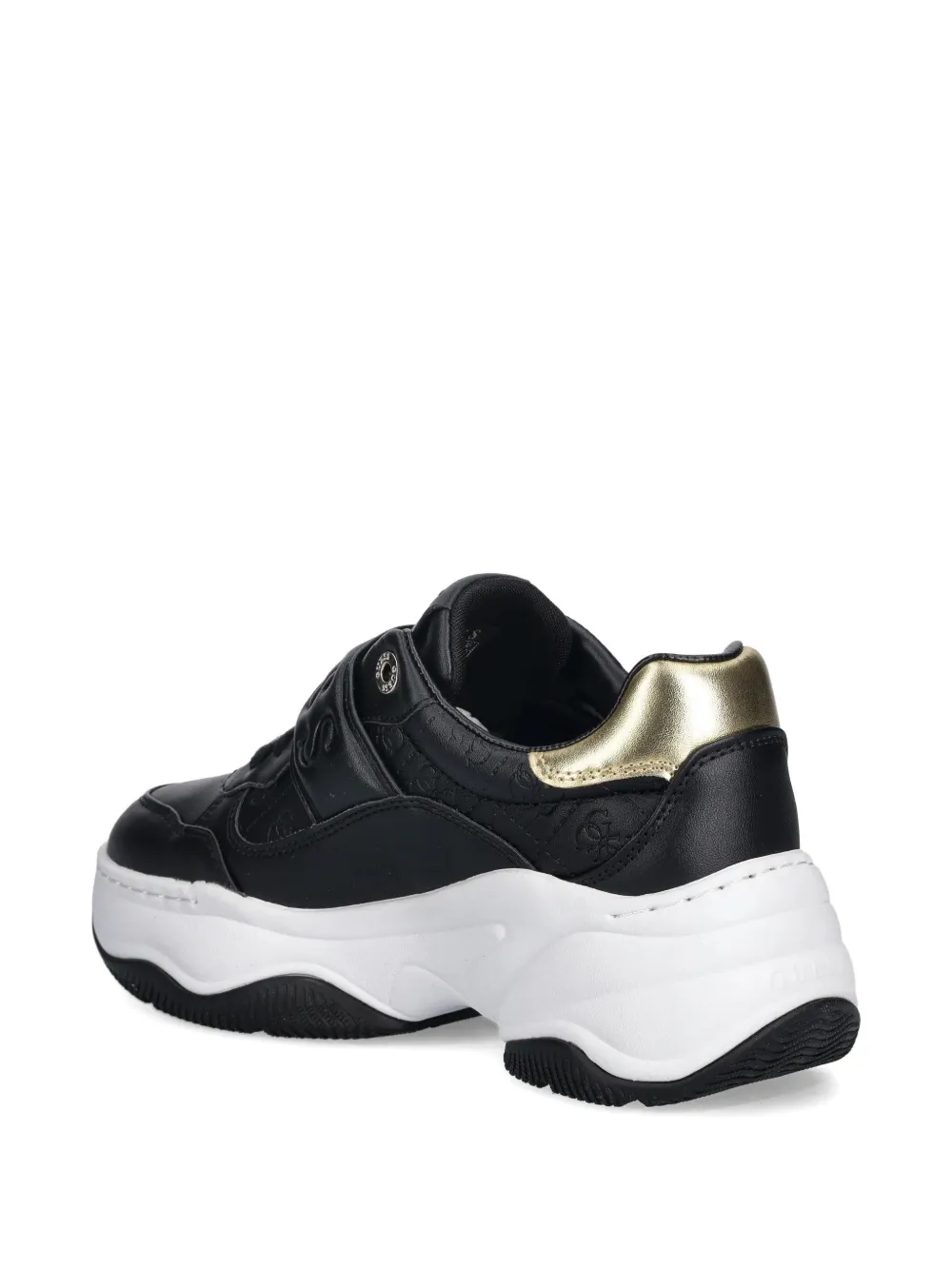 GUESS USA Helinn sneakers met bandje met reliëf Zwart