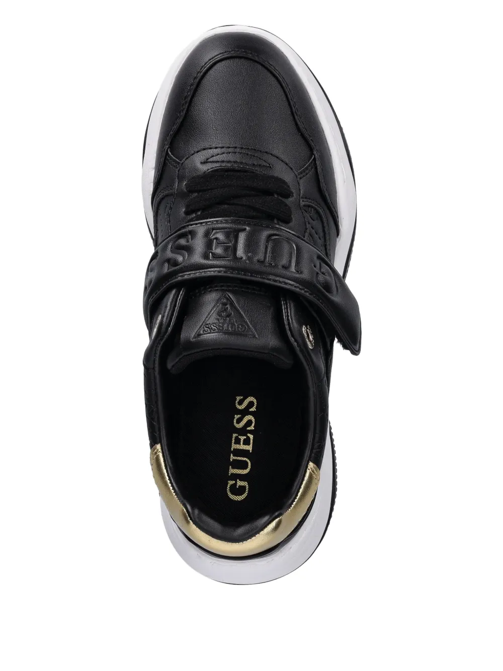 GUESS USA Helinn sneakers met bandje met reliëf Zwart