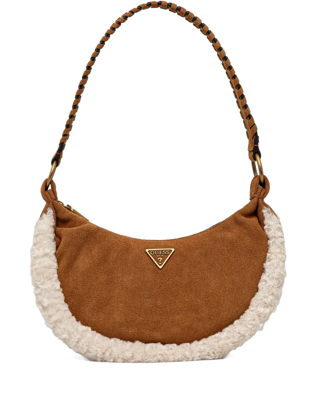 GUESS USA Amita suede tote bag - Marrone