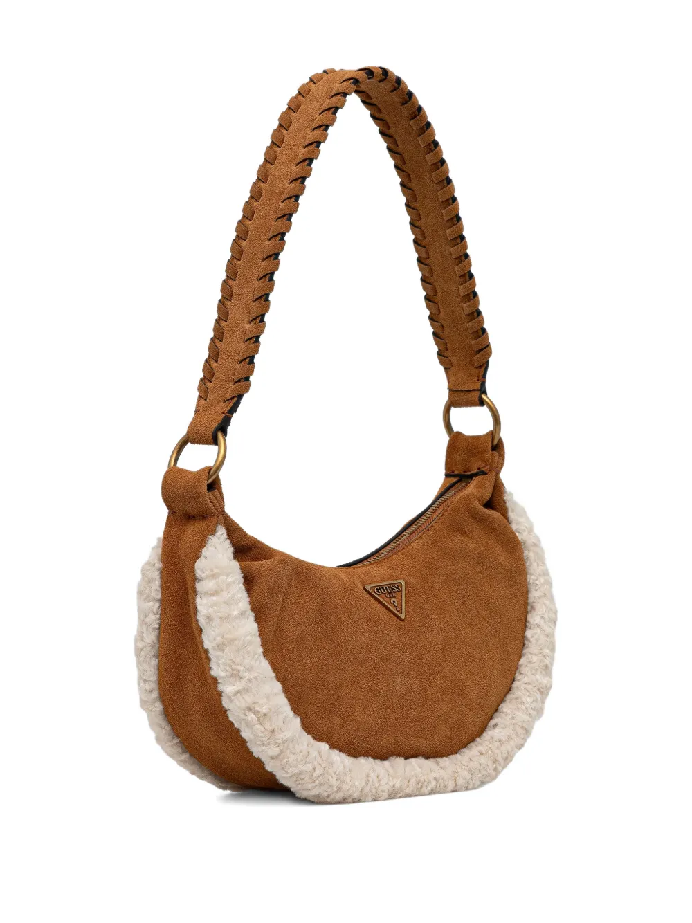 GUESS USA Amita suede tote bag - Bruin