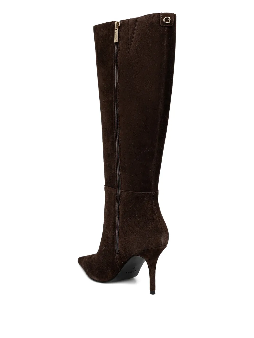 GUESS USA Gressa pointed-toe suede boots Bruin