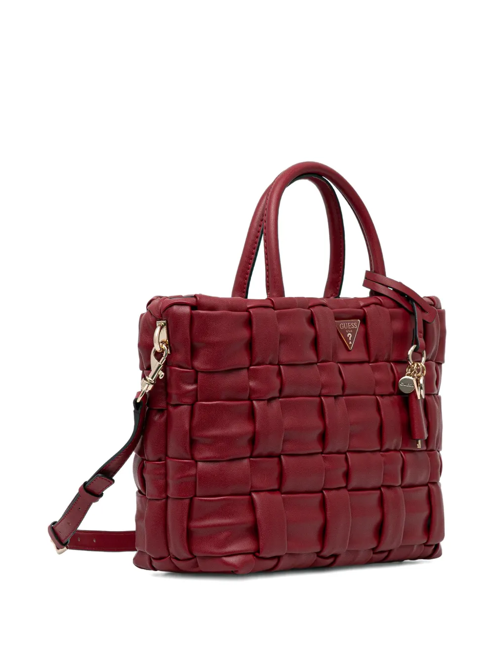 GUESS USA Marion woven tote bag - Rood