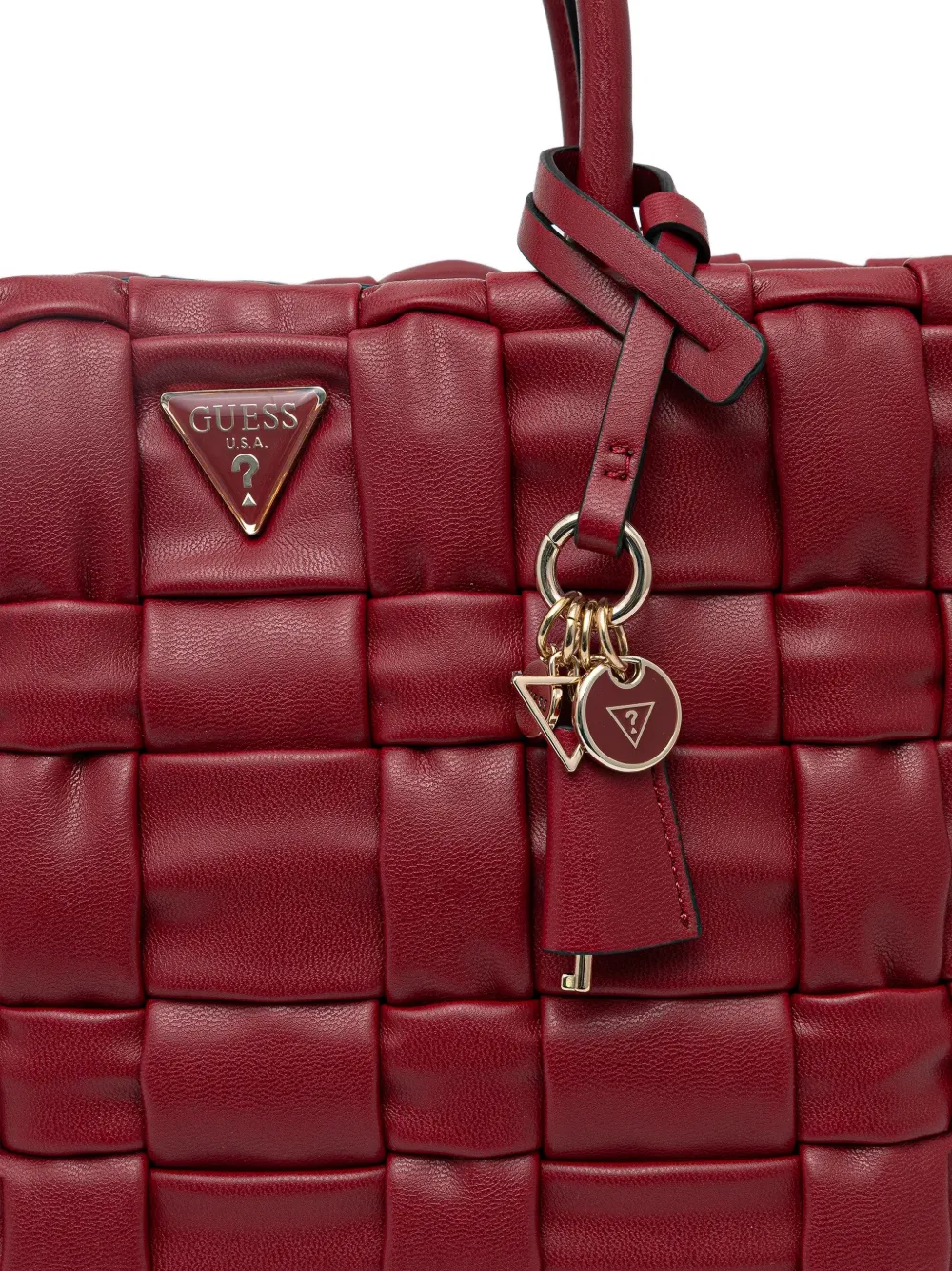 GUESS USA Marion geweven shopper Rood