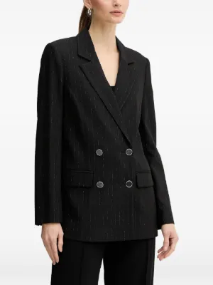 DKNY ストライプ ダブルジャケット | ブラック | FARFETCH JP