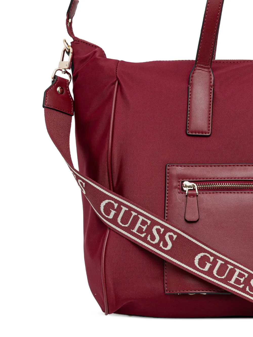 GUESS USA Follie shopper met bedel Rood