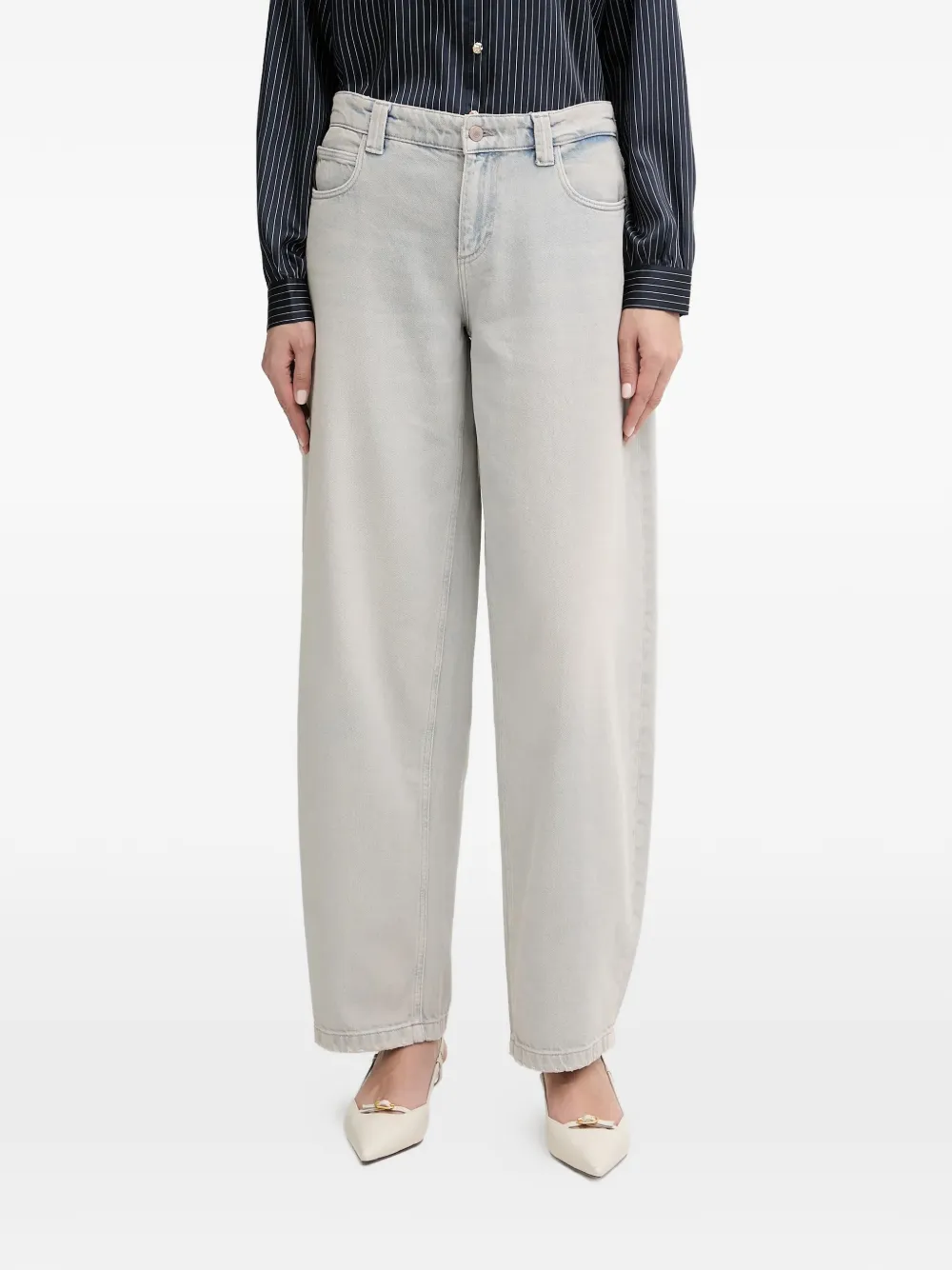 Logo-Detail Cotton Jeans